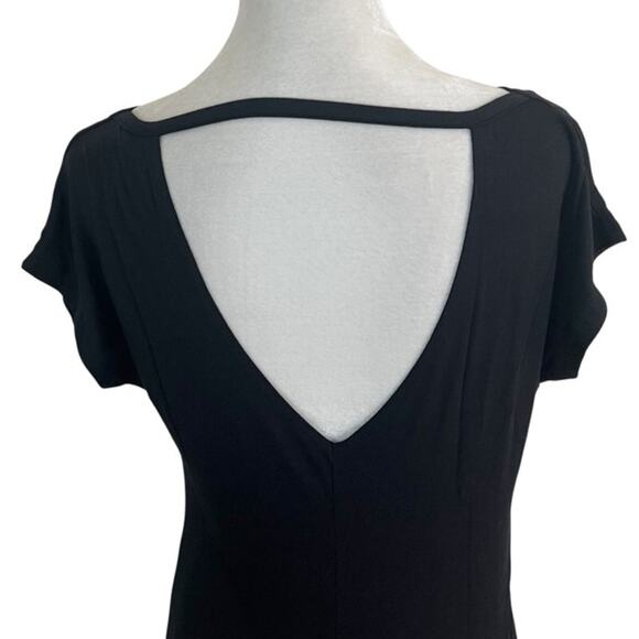 San Francisco City Lights Soft Drape Neck Tee T-Shirt in Black Size Medium NEW - Picture 5 of 8